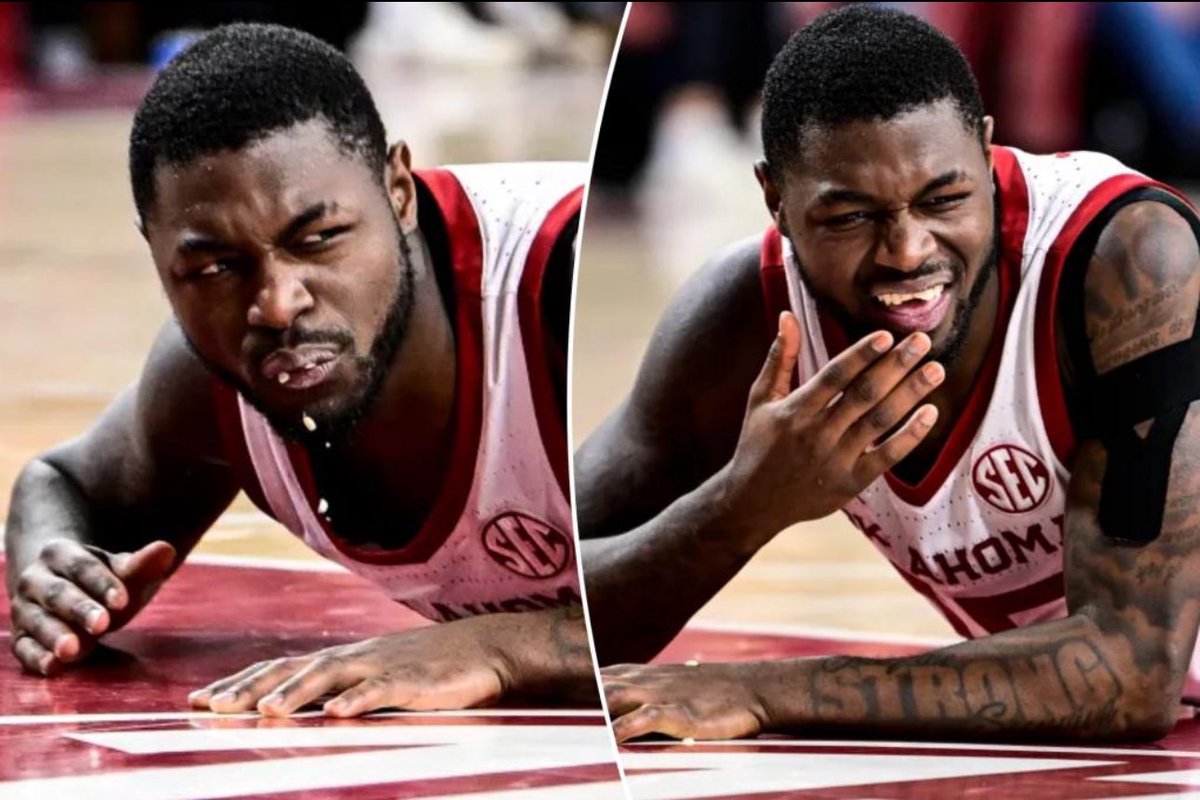 CSOonX's tweet image. Oklahoma’s Duke Miles needs a dental NIL deal ASAP: 🦷