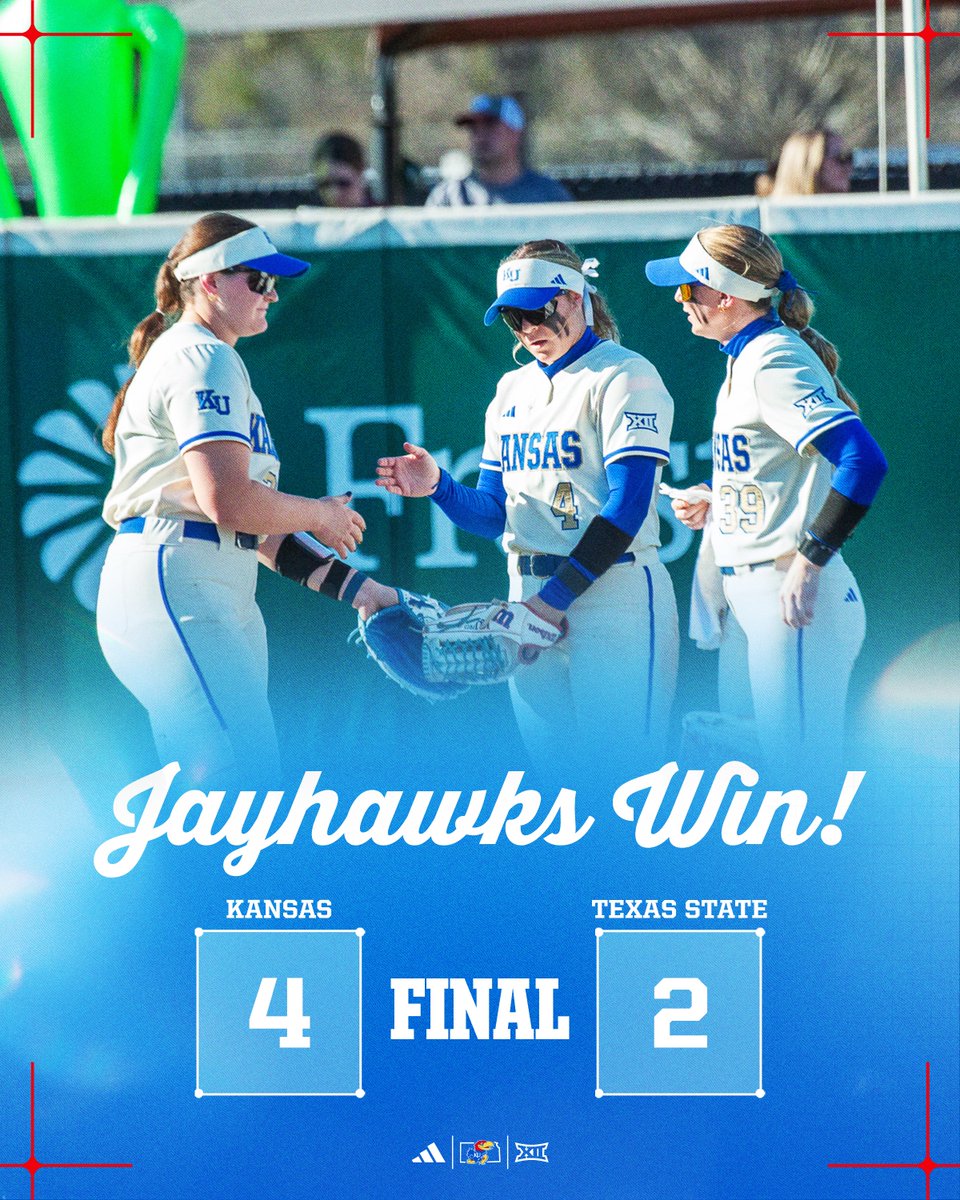 KUSoftball's tweet image. Undefeated after day 1️⃣