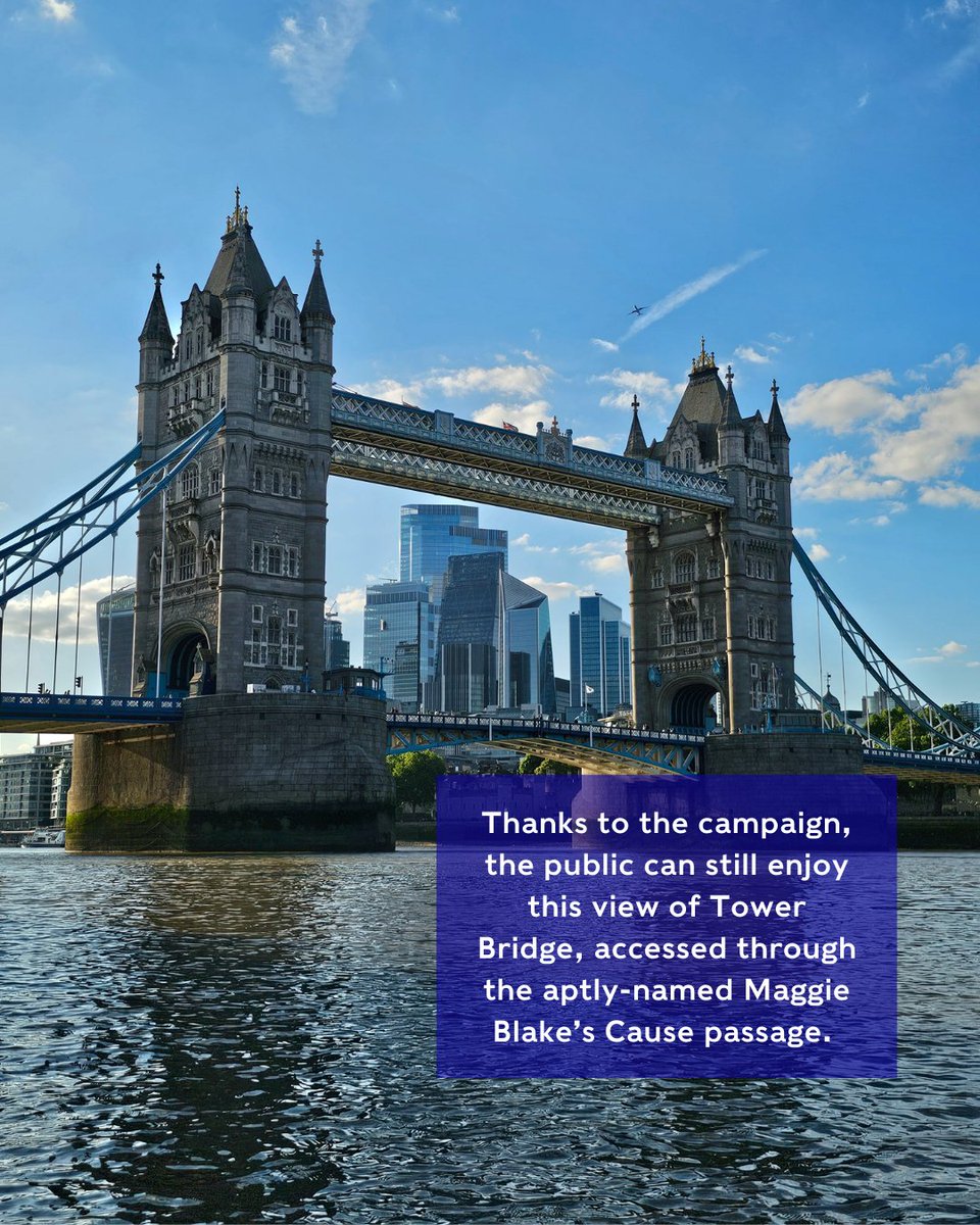 If you've ever taken in the magnificent views of Tower Bridge by Butlers Wharf, you might be interested to hear the story of local activist Maggie Blake - swipe to find out more.