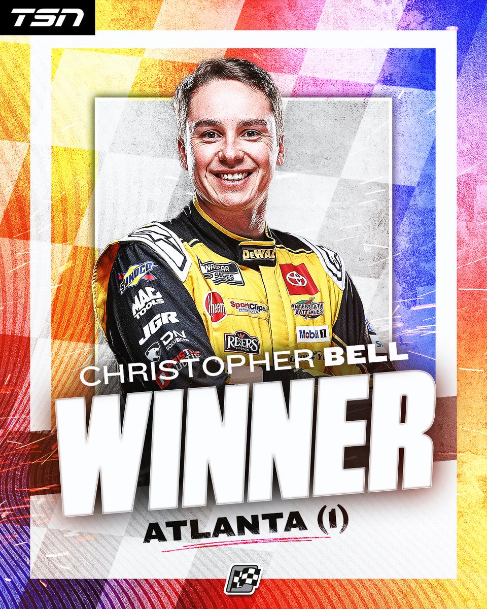NASCAR on TSN (@nascarontsn) on Twitter photo BELL BREAKS THE DROUGHT!
<a href="/CBellRacing/">Christopher Bell</a> leads only 1-lap, but it proves to be the most important as he takes home the victory at <a href="/ATLMotorSpdwy/">Atlanta Motor Speedway</a>.
#NASCAR BELL BREAKS THE DROUGHT!
<a href="/CBellRacing/">Christopher Bell</a> leads only 1-lap, but it proves to be the most important as he takes home the victory at <a href="/ATLMotorSpdwy/">Atlanta Motor Speedway</a>.
#NASCAR