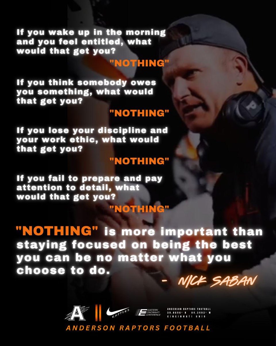 Huge opportunities ahead for our TEAM!! Focus on getting better each rep!! Can’t wait to how we adapt and overcome!! #WorkWins #BeGreatatAHS