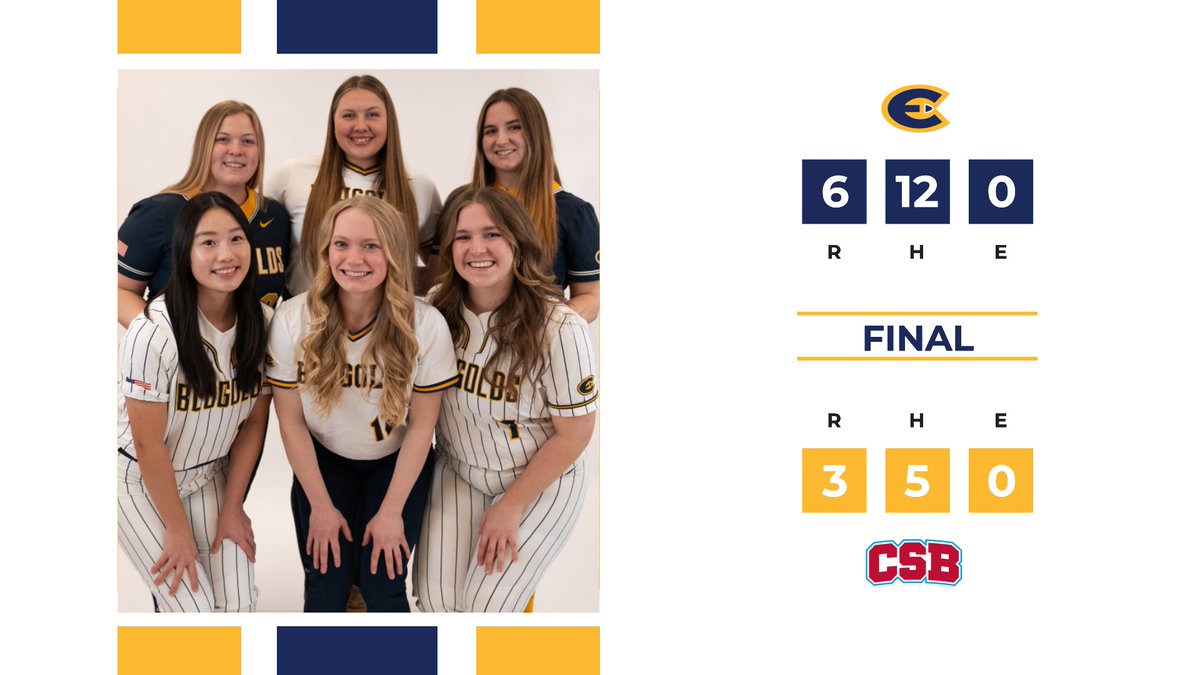 UWEC Athletics (@uwecblugolds) on Twitter photo That’s what we’re talking about! Huge performances in the final two innings to seal the win. Blugolds take it 6-3! 💥💪
<a href="/UWECSoftball/">Blugold Softball</a> | #RollGolds That’s what we’re talking about! Huge performances in the final two innings to seal the win. Blugolds take it 6-3! 💥💪
<a href="/UWECSoftball/">Blugold Softball</a> | #RollGolds