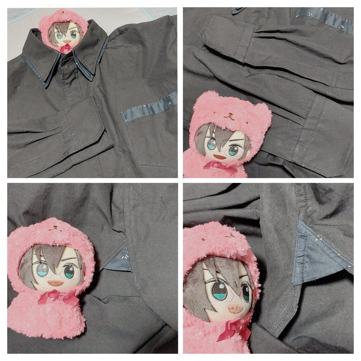 裁断から頑張ってシャツ縫った!!明日穴あけとボタン付けする～～!!🧵 