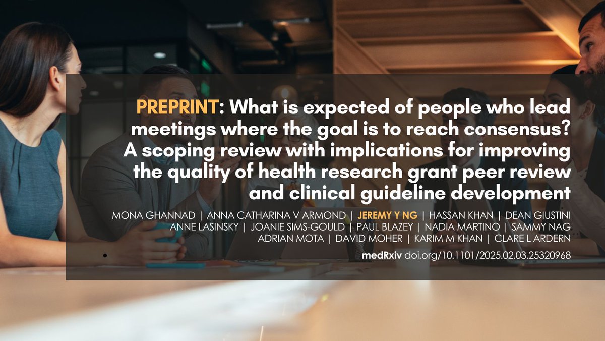 Consensus leaders wear many hats🎩: organizer📂, facilitator🤝, adjudicator⚖️, &amp; administrator📝. Clearer roles &amp; training = better decisions! #Leadership #Consensus #Research Read more: doi.org/n78z