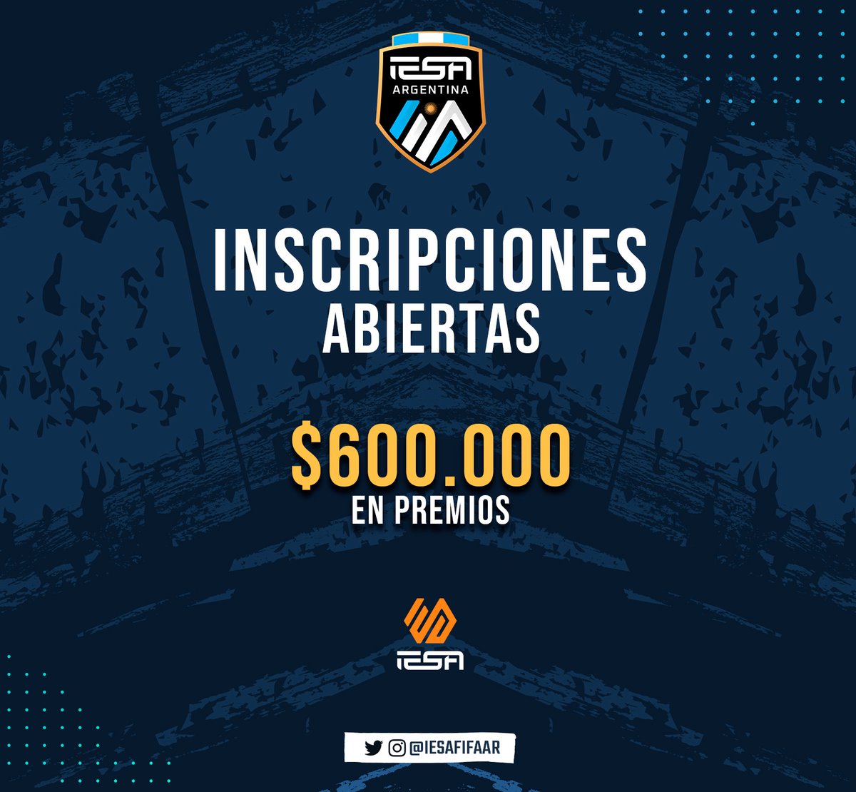 🎮 ¡Vuelve la mejor competencia de FC25 en Argentina!⚽🔥

💰 $600.000 en premios
📅 Inicio: 18 de marzo
🏆 Nuevo formato en Primera División y Copa Argentina

📲 ¡Inscribite ahora! forms.gle/hEpChaNyJn3W8T…

#IESA #FC25 #Esports