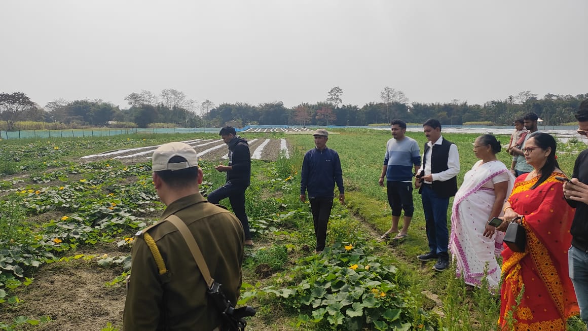 ২৩/০২/২৫ ইং তাৰিখ ৰবিবাৰে মাজুলীৰ জিলা আয়ুক্ত শ্ৰীযুত ৰাতুল চন্দ্ৰ পাঠকে জিলাখনৰ ভকতচাপৰি, কাৰ্গিল চাপৰি আৰু শ্ৰীৰাম চাপৰিত উন্নত কৃষি পদ্ধতিৰে আৰম্ভ কৰা কৃষিক্ষেত্ৰ পৰিদৰ্শন কৰে আৰু খেতিয়ক সকলৰ সৈতে খেতিৰ অগ্ৰগতিৰ বুজ লৈ তেওঁলোকক অনুপ্ৰেৰণা যোগায়।