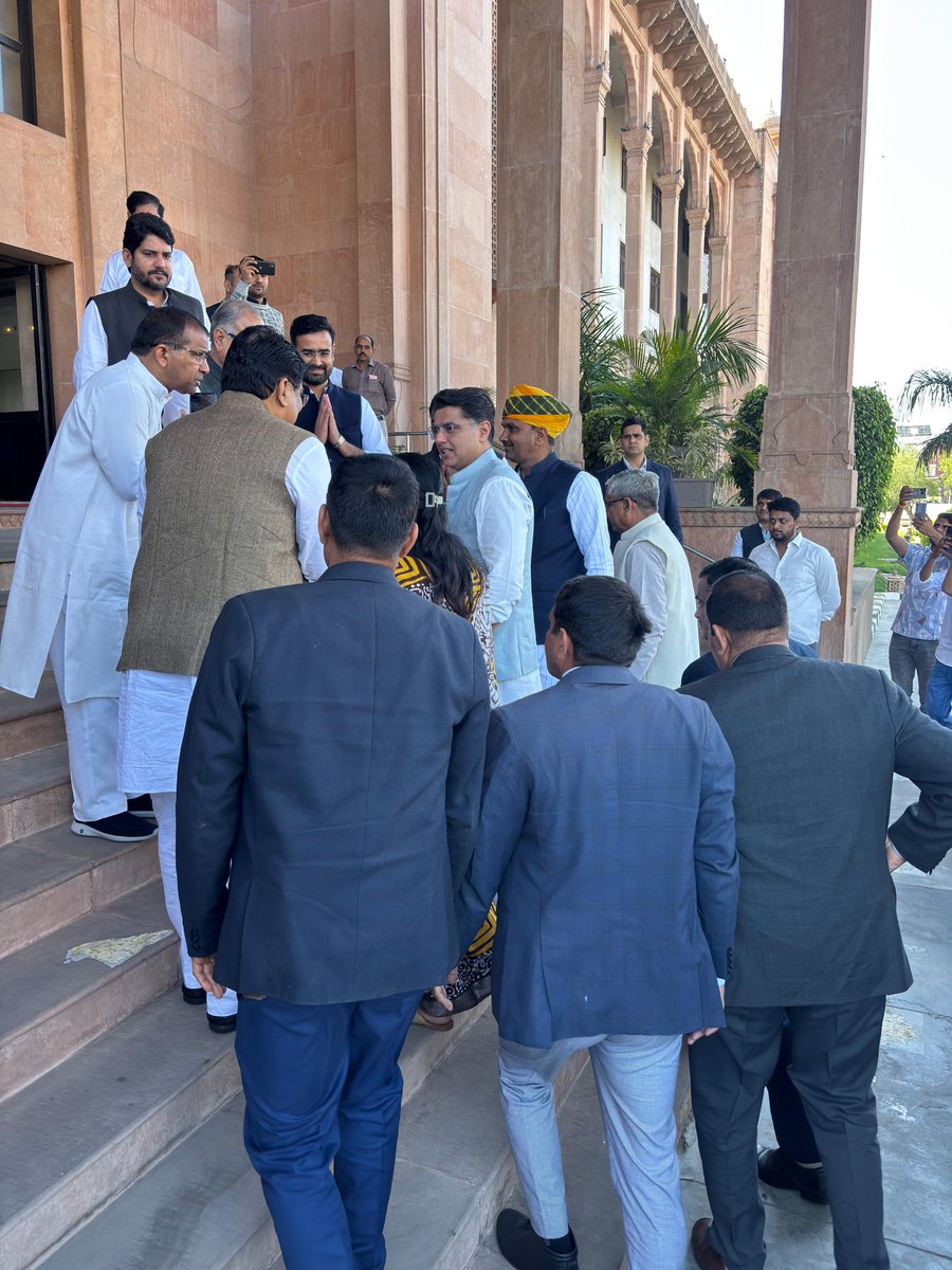 आज राजस्थान विधानसभा में माननीय सचिन पायलट जी के साथ पहुंच साथी विधायकों के साथ में <a href="/RajAssembly/">Rajasthan Vidhan Sabha</a>
<a href="/SachinPilot/">Sachin Pilot</a> <a href="/sureshmodinkt/">𝗦𝘂𝗿𝗲𝘀𝗵 𝗠𝗼𝗱𝗶</a>

<a href="/MukeshBhakar_/">Mukesh Bhakar</a> <a href="/RamniwasGawriya/">Ramniwas Gawriya</a> <a href="/Vidhyadharincp/">Vidhyadhar Singh Choudhary</a> <a href="/BairwaDc/">DC BAIRWA (MLA)</a> @Sureshgurjar073
#MLASureshModi #NeemKaThana #SureshModiNKT