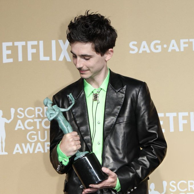 SSlavana's tweet photo. 💋With his speech Timothée Chalamet declares he isn’t here to just win💫 he’s here to build a legacy…. https://t.co/d3s4ON5MuV