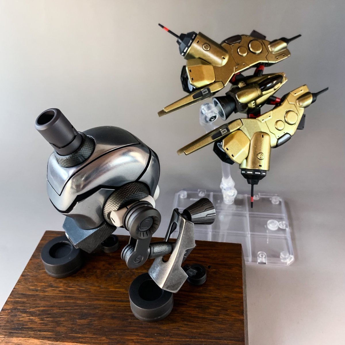 semi_rai02's tweet image. 完成しましたR-type ザコメカコンビのガレージキットが！

1/144
アレン&amp;amp;サージ

原型　72GHOST けいたろさん
#72GHOST
#RTypeFinal2