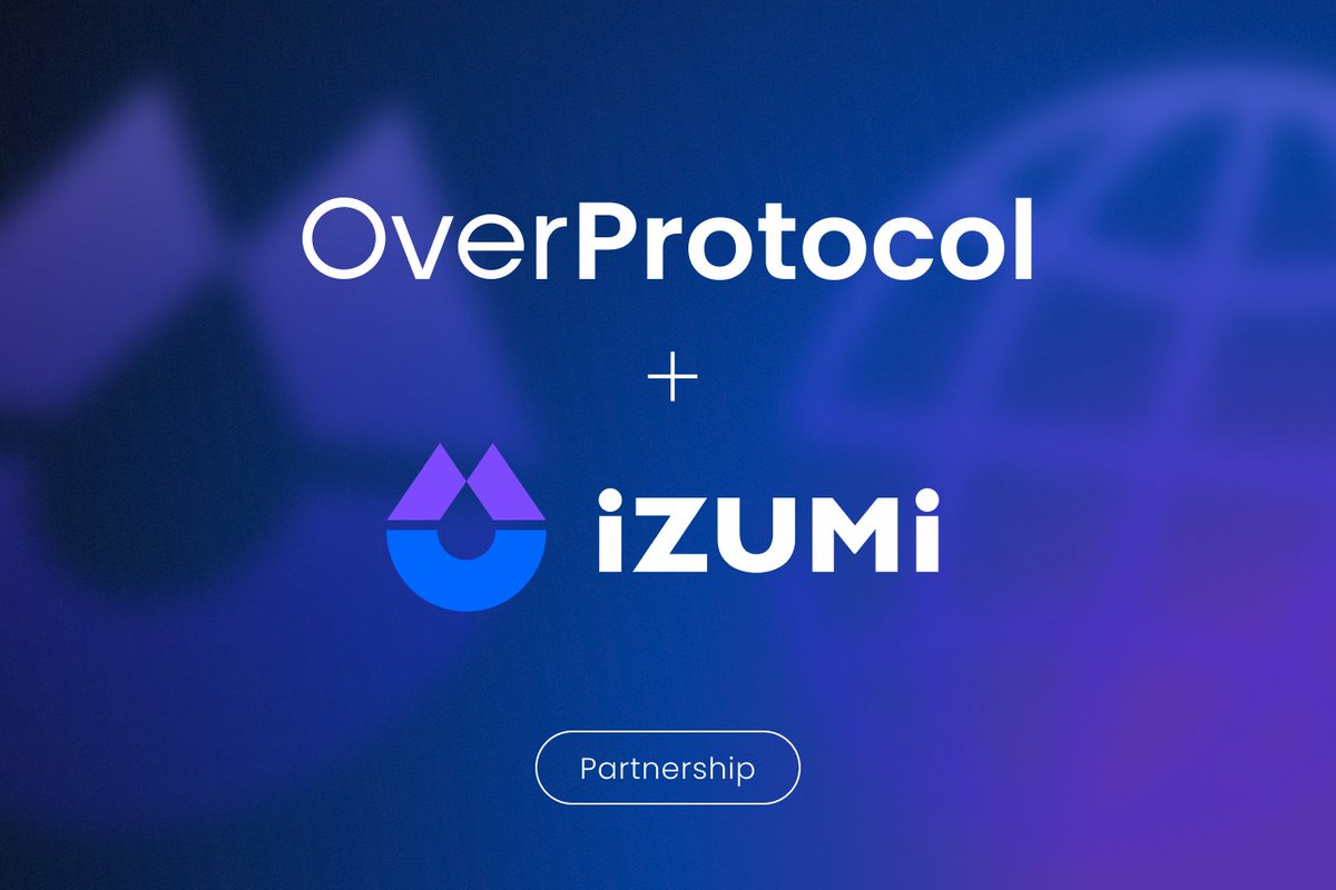 OverProtocol と<a href="/izumi_Finance/">iZUMi Finance | #iZiSwap</a> のパートナーシップをお知らせします！
iZUMiの高度なソリューションを搭載したOverProtocolで、次世代の流動性と最適化された取引を体験してください。

⚠️ OVER-USDT 流動性移行とアプリのアップデートは UTC 05:00