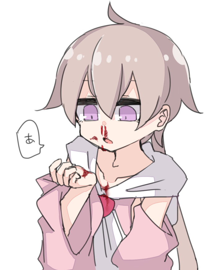 「鼻血アイちゃん 」|miri_1mのイラスト