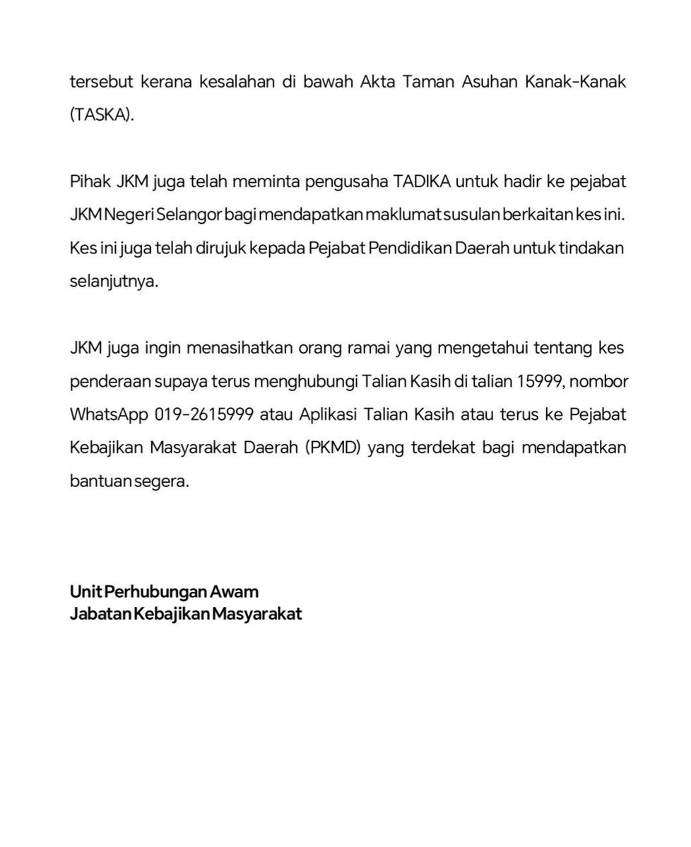 Jabatan Kebajikan Masyarakat tweet media