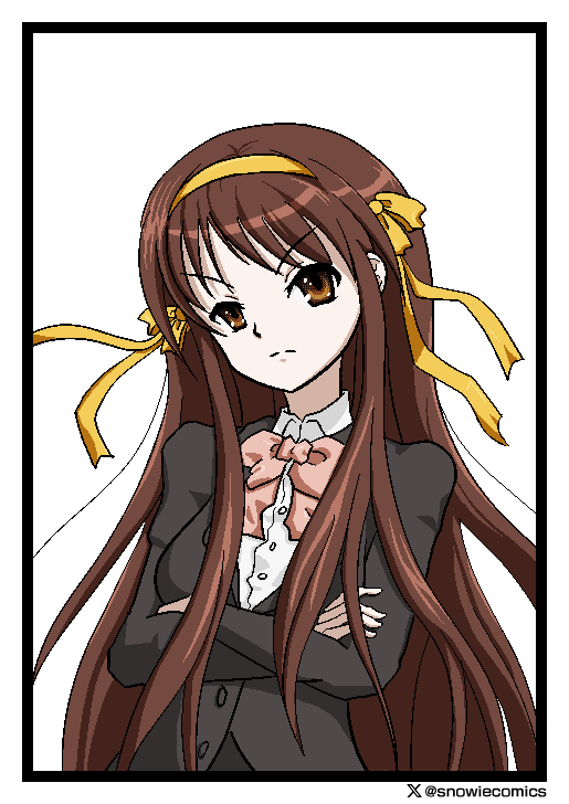 ハルヒ / Haruhi

#イラスト #fanart #doodle #2値ペン #illustration