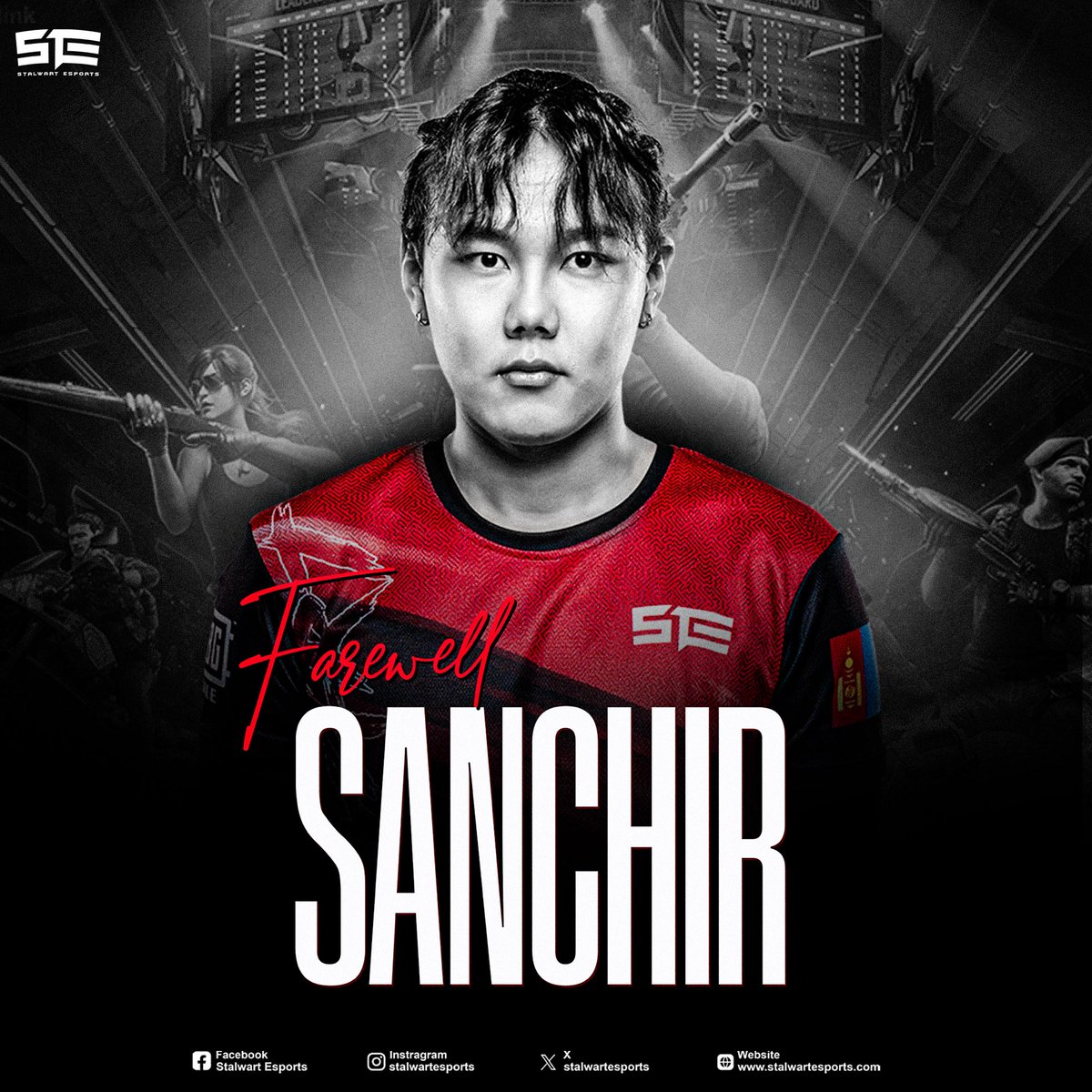 As we part ways with Sanchir, we want to thank him for his time with Stalwart Esports. Though the journey was short, your impact was undeniable. Wishing you both the best in your future endeavors! ❤️ #WeAreStalwart #PUBGm