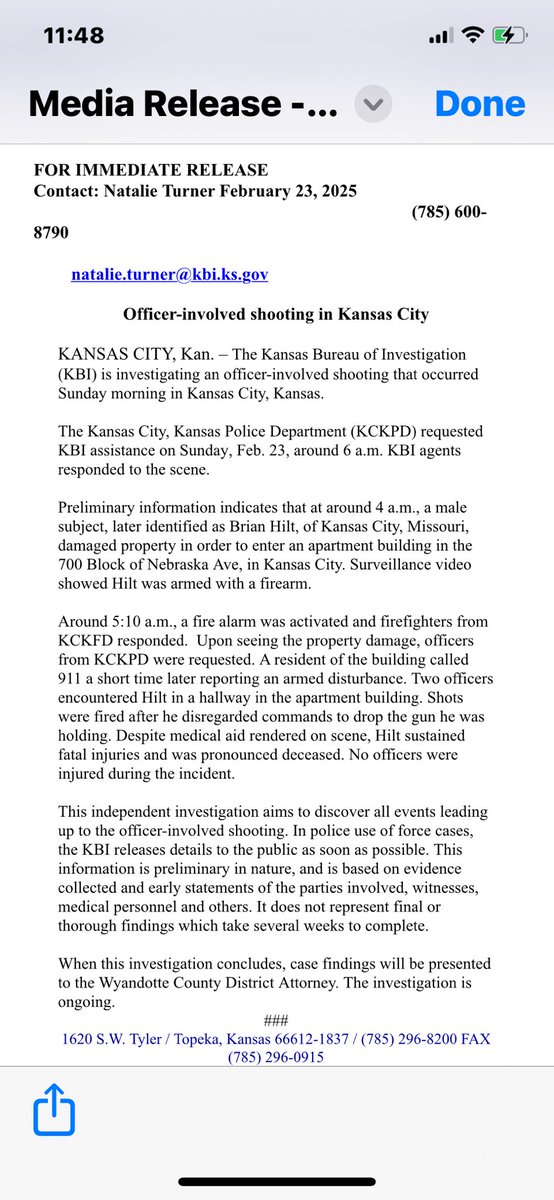 Kansas City, Kansas Police Department tweet media