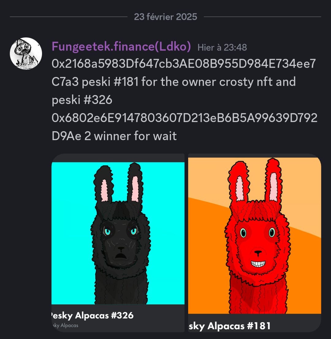 Crostytoken's tweet photo. for the holders of crosty nft winner of the competition who was announcing I made 2 winners due to the wait it was in staking and I missed the reward break to release them. thank you for supporting #CROSTY CSTY https://t.co/0kKpJxfcx5