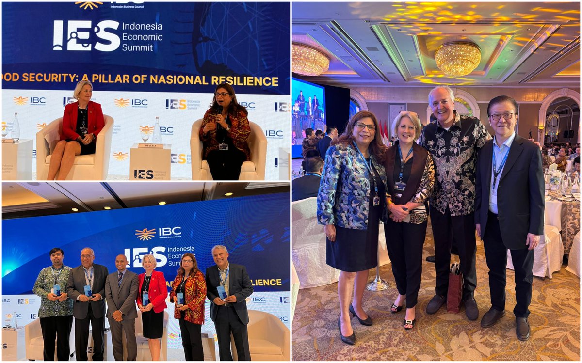 Had the honor of speaking at the #Indonesia Economic Summit 2025 on a panel focused on Achieving Food Security. During the discussion, I emphasized that #schoolmeal programs are a transformative solution to addressing hunger, climate challenges, and economic development. It was