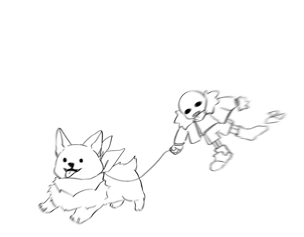 PinkPestrys_'s tweet photo. Dog 🐕 
And dog owner 🦴

#underswap #uspapyrus #ussans #ufskelebros https://t.co/CpWVaifLEs