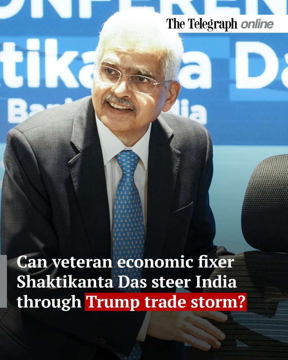 ttindia's tweet image. Das is no stranger to crisis management. He has steered India through turbulent waters before, from Modi’s high-stakes #demonetisation gamble to battles against inflation

(@BalaParan writes) 

telegraphindia.com/business/can-v…