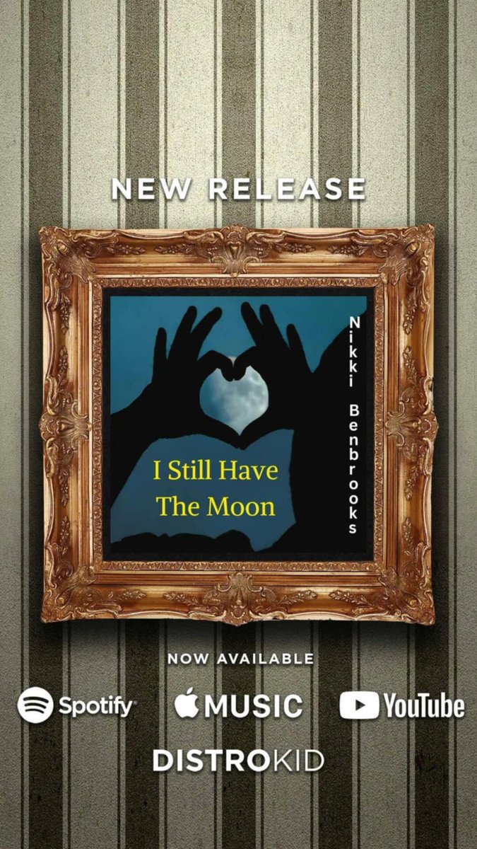 New Release, "I Still Have The Moon" by recording artist, Nikki Benbrooks, now available on all listening platforms. nikkimusic.net
#easylistening #beautifulballads
#bostottlemyer #nikkibenbrooks
#issa #issavibe #issasongwriters
#Nashville #bestindie #vocalist