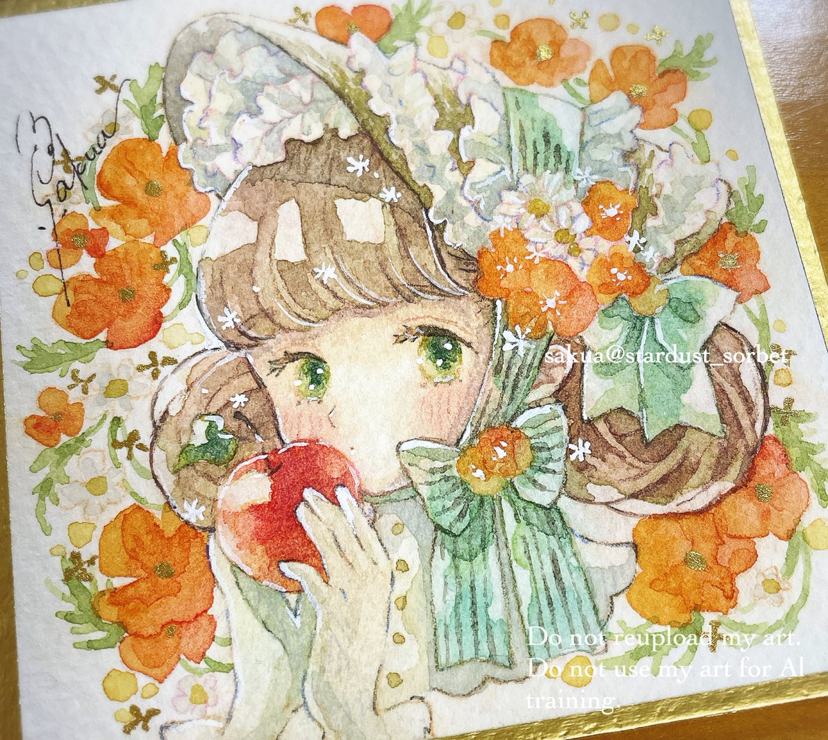 stardust_sorbet's tweet photo. ぎゃらりぃあとさん企画展『 #Secret_box 』無事閉幕しました。
🎪🍎
お越しくださった方々、感想をお寄せくださった方々、そして作品をお迎えくださった方々に心より感謝いたします。
いつも以上に原画を観るって良いなぁと感じられる展示でした。あとさんお疲れ様でした。参加できて光栄です🙏🏻✨ https://t.co/HQw36vxlBC