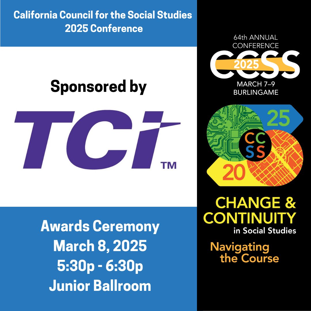 Come celebrate all of our award winners at a ceremony sponsored by <a href="/TeachTCI/">TCI</a> on March 8th at 5:30pm.