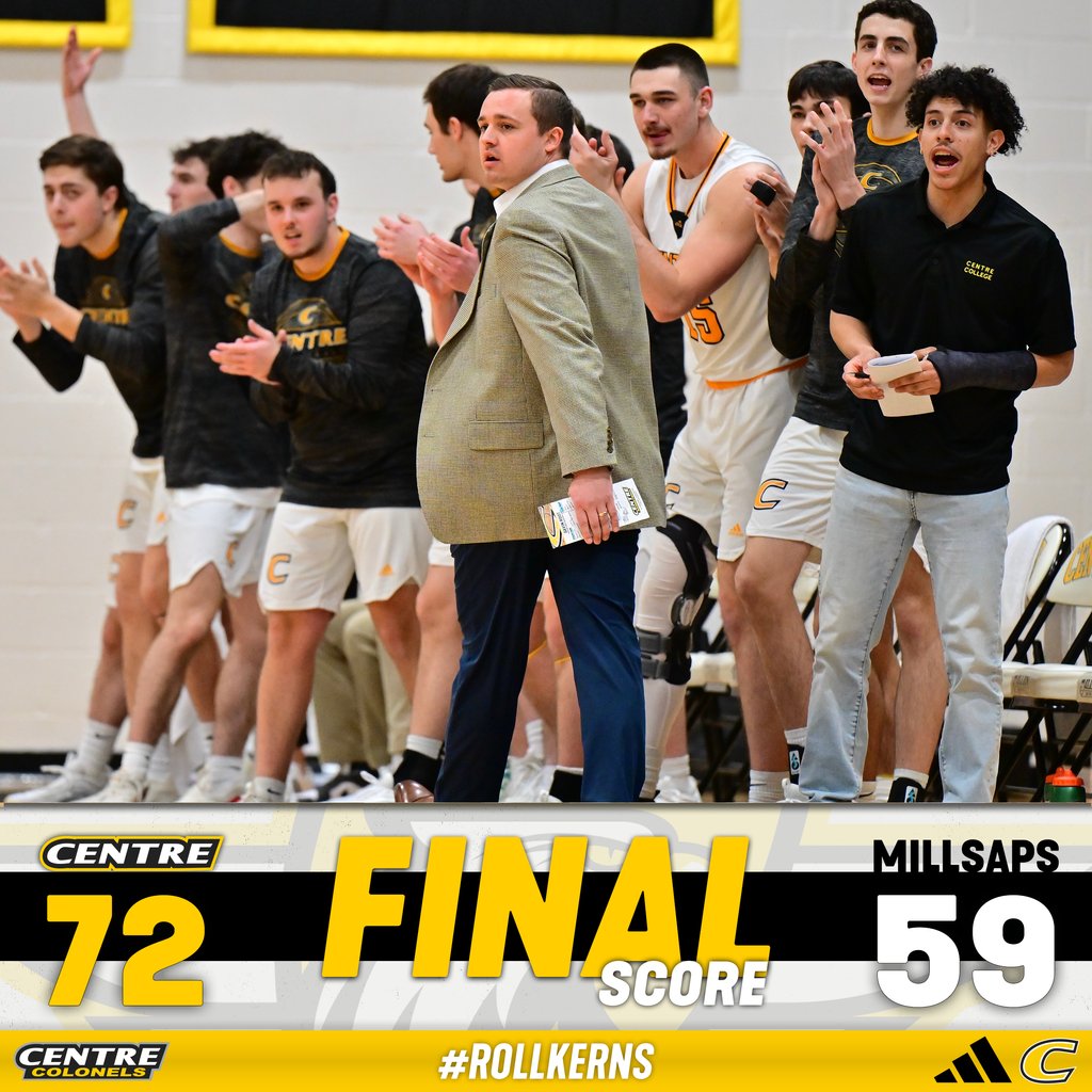 Centre Colonels (@centreathletics) on Twitter photo π | Moving on! <a href="/Centre_Bball/">Centre College Basketball</a> takes care of business at home behind a hot start to win our first SAA Tournament game since 2020! #RollKerns centrecolonels.com/news/2025/2/23β¦ π | Moving on! <a href="/Centre_Bball/">Centre College Basketball</a> takes care of business at home behind a hot start to win our first SAA Tournament game since 2020! #RollKerns centrecolonels.com/news/2025/2/23β¦