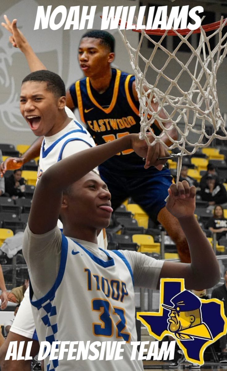 Please join us in congratulating <a href="/nwill45295/">Noah Williams</a> on earning District 1-6A All Defensive Team. Defensive Specialist. Big time deserved.  Congratulations Noah! #teamiseverything <a href="/Coach_Celaya/">Coach Celaya</a> <a href="/Ray_Marshl/">Ray Marshall</a> <a href="/EastwoodSports/">Eastwood Performance & Athletics Network</a> <a href="/YISDAthletics1/">YISD Athletics</a>