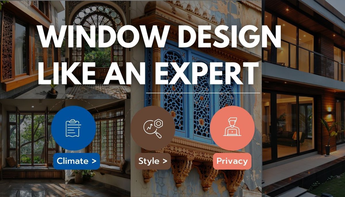ongriddesign's tweet image. Elevate your living space with the perfect window design. From traditional jalis to modern smart windows, discover how the right choice can transform your home's aesthetics and functionality. Explore our curated guide now. #HomeDesignInspiration #IndianArchitecture