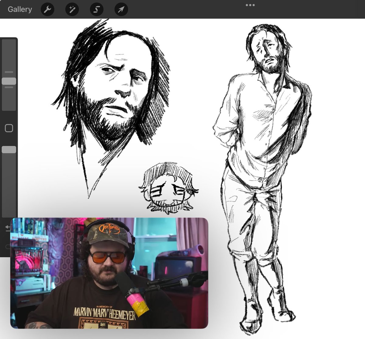ferociousfart36's tweet photo. Kieran doodle plus papa meat in the corner #kieranduffy #rdr2 https://t.co/bamKYXy1F5