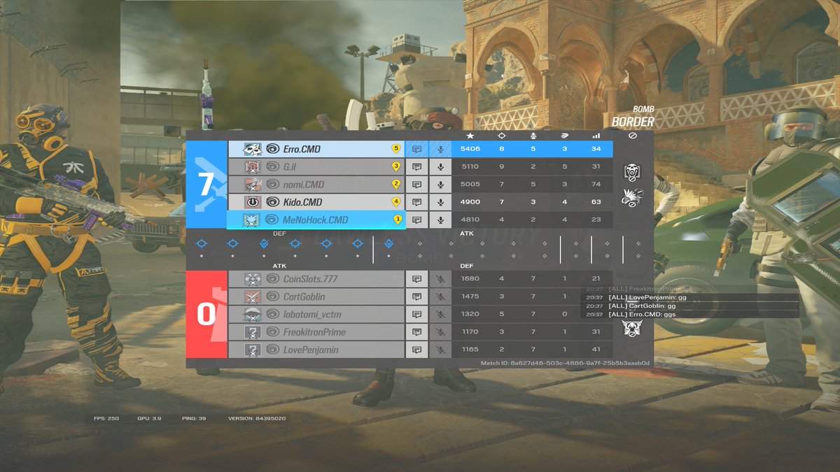 7-0 win for first game of blitz riot