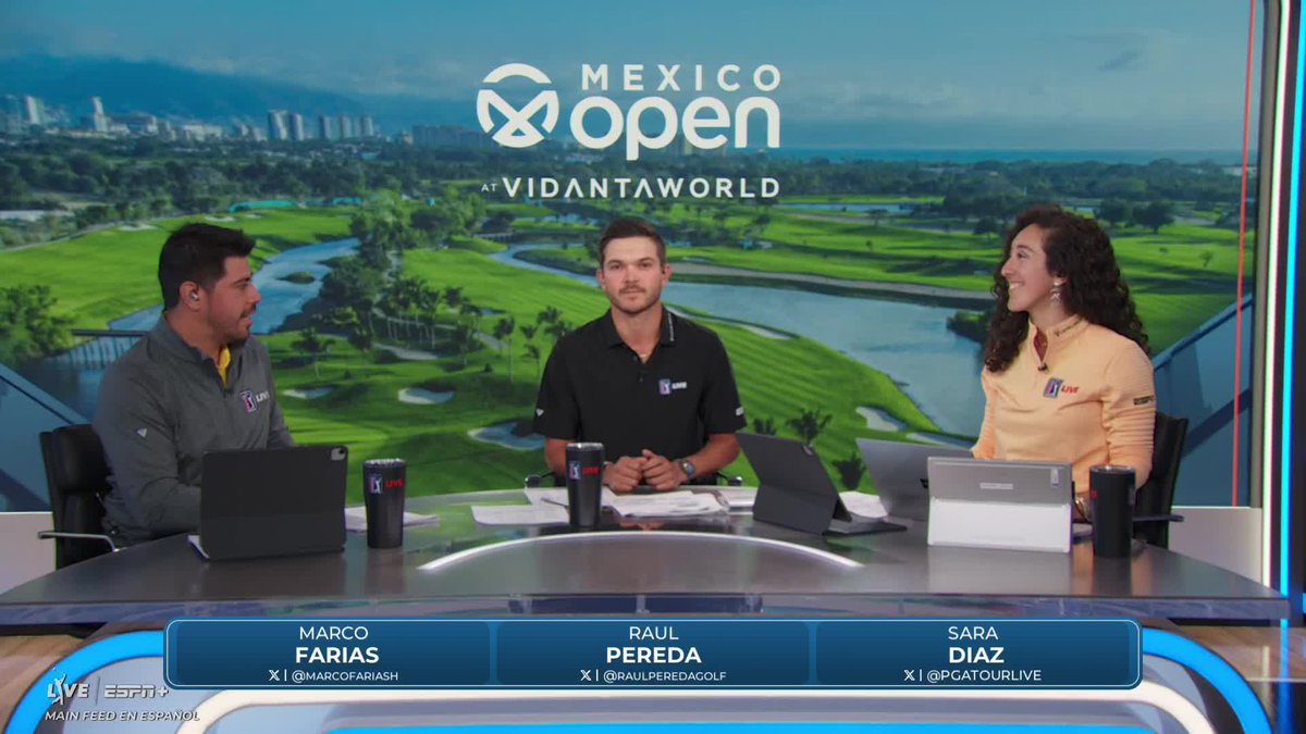 Marco Farías (@marcofariash) on Twitter photo Had a blast broadcasting 2025 <a href="/MexicoOpenGolf/">Mexico Open at VidantaWorld</a>, my first <a href="/pgatouresp/">PGATOUResp</a> event at PGA TOUR Studios.
Thank you to all the <a href="/PGATOURLIVE/">PGA TOUR LIVE</a> team for the an amazing week.
Looking forward to being back! Had a blast broadcasting 2025 <a href="/MexicoOpenGolf/">Mexico Open at VidantaWorld</a>, my first <a href="/pgatouresp/">PGATOUResp</a> event at PGA TOUR Studios.
Thank you to all the <a href="/PGATOURLIVE/">PGA TOUR LIVE</a> team for the an amazing week.
Looking forward to being back!