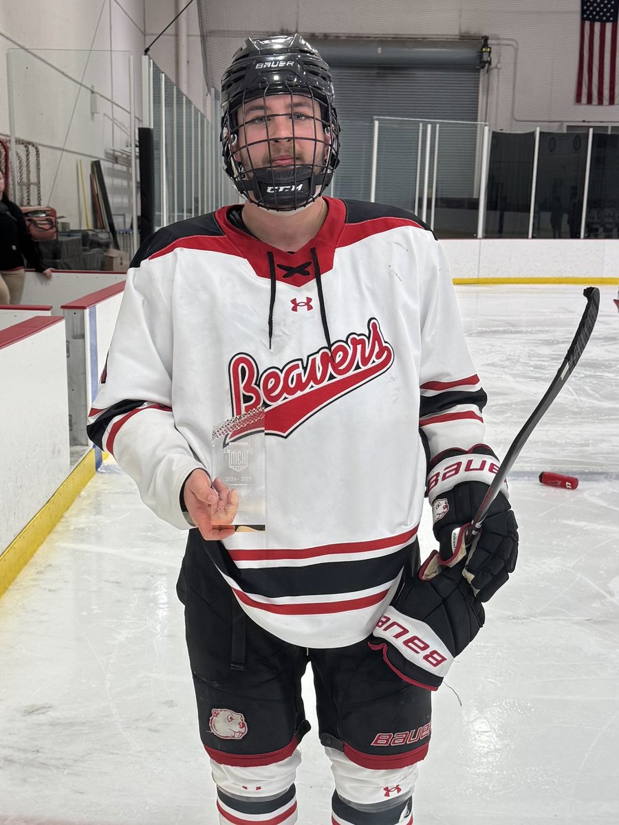 Congratulations to <a href="/MSUBeaversMHKY/">Minot State Men's Hockey</a>’s Joey Moffatt who was named the 2025 MCH Playoff Most Outstanding Player