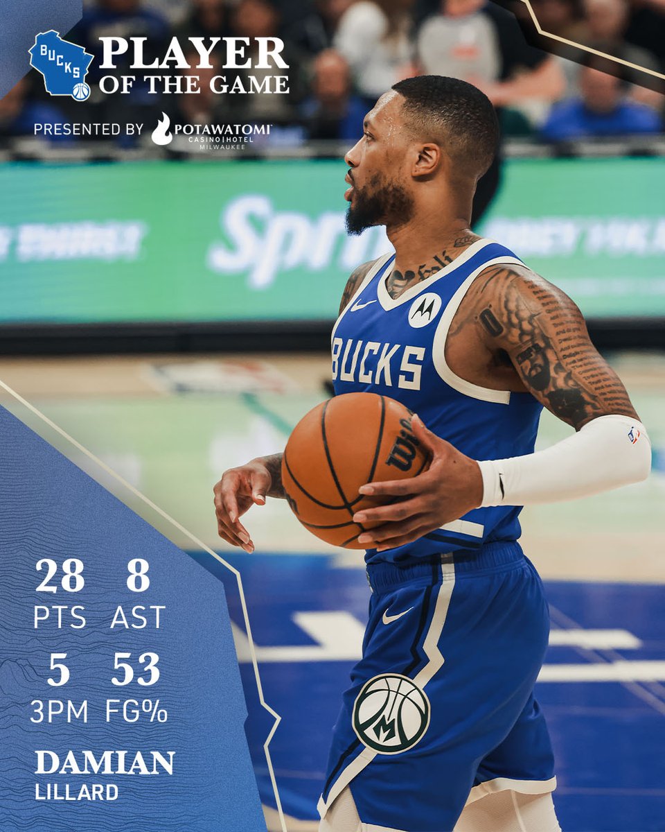 Bucks's tweet photo. Sure is nice to have Damian Lillard as our point guard. https://t.co/YEEbdog0TB