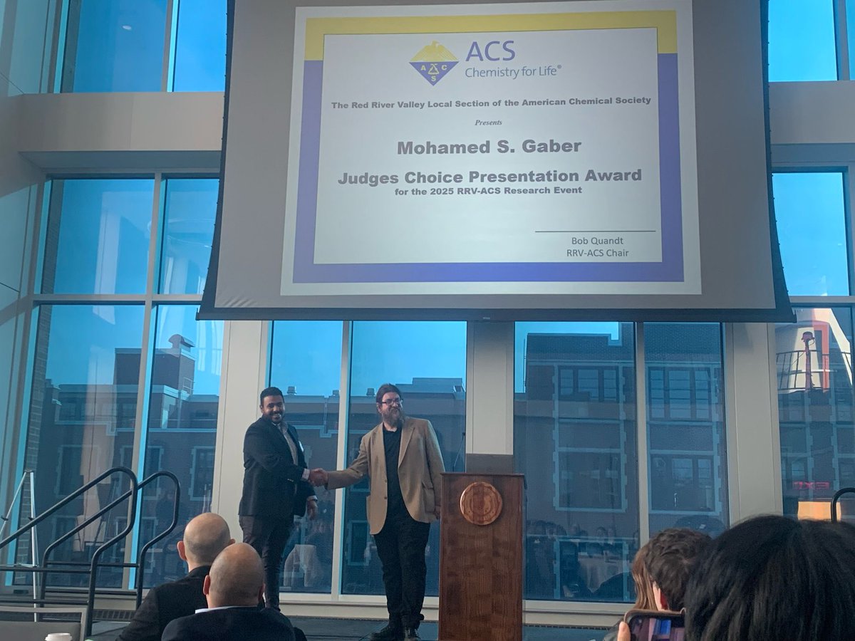 The Red River Valley Local Section of the American Chemical Society (RRV-ACS) Research Conference wrapped up successfully! ✌🏼 #RRVACS #researchconference2025