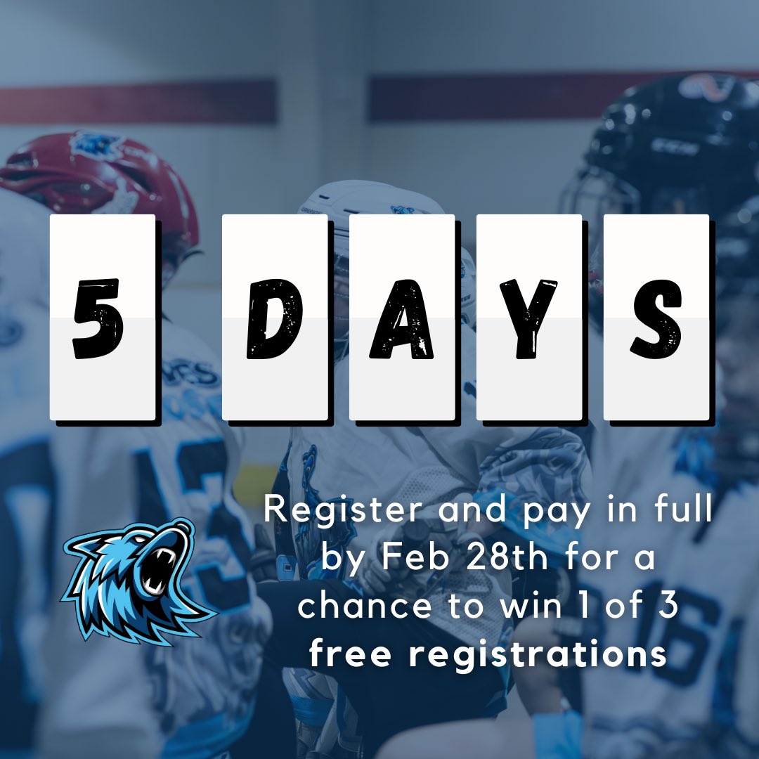 5 days left to enter to win 1 of 3 free registrations!