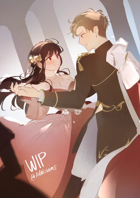decided to go with warm colors and... (wip)