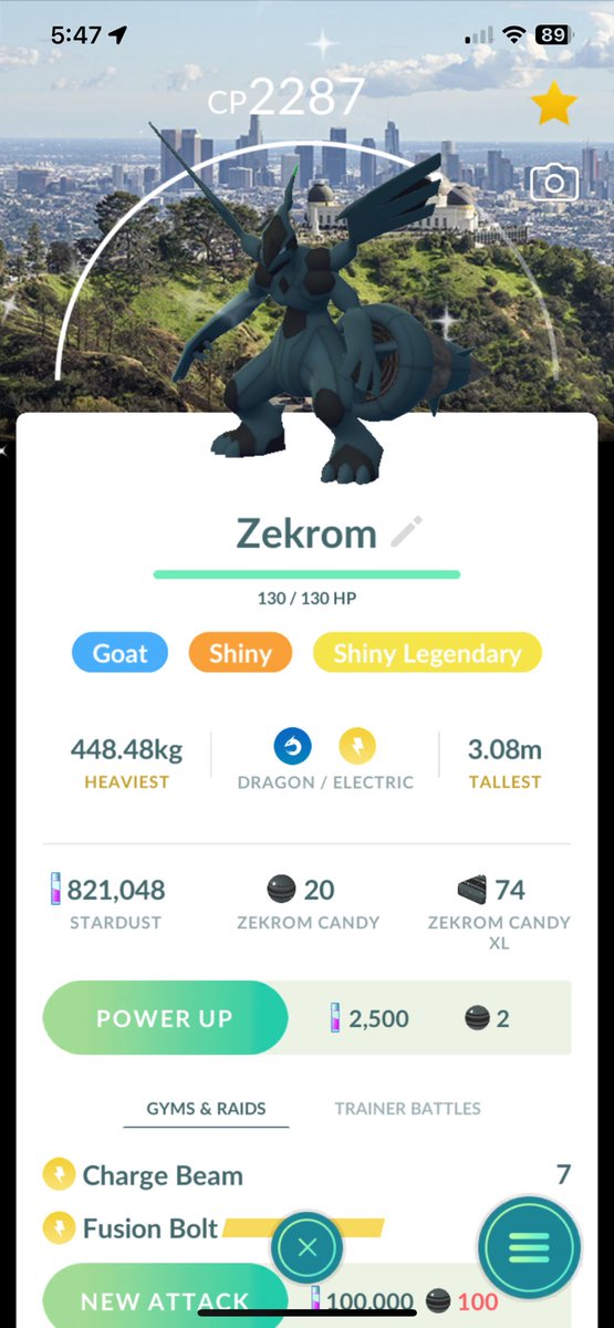 ThatTotalGamer's tweet image. Day 3 results. I only played for the last hour of the event but I feel I did well. The shiny Zekrom at the end was a nice surprise. Overall I’d say I enjoyed the event as a whole, but mostly cause I was able to play at home 2/3 days. #PokemonGOTour #ShinyPokemon #pokemongo