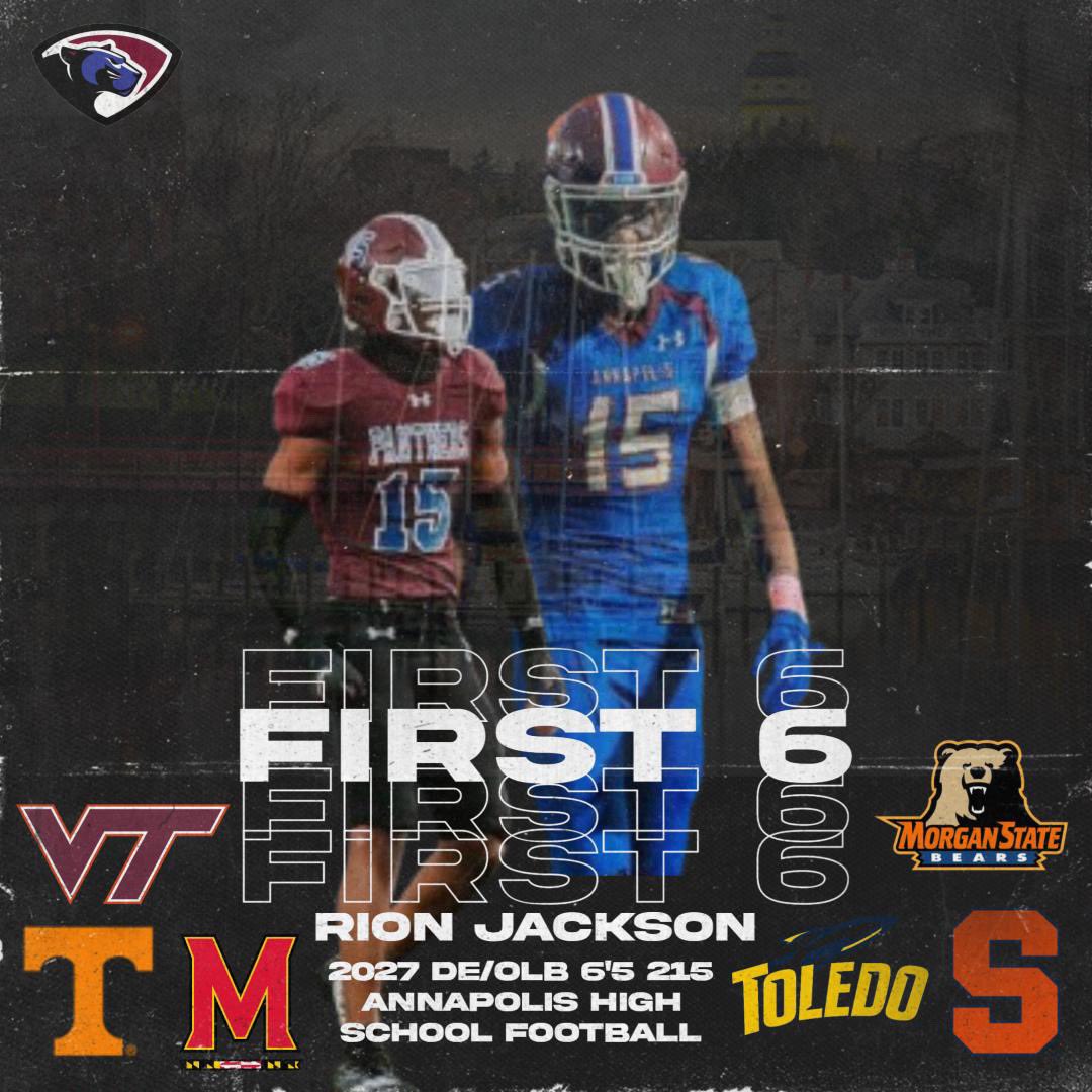RionJackson15's tweet image. FIRST 6 OFFERS 
2027
OLB/EGDE
@CoachW_AHS @FTRreport