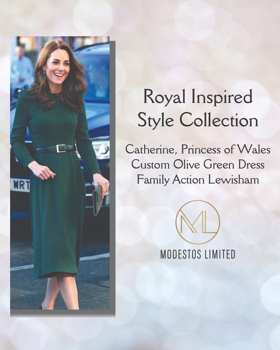 ModestosLtd's tweet photo. The Princess of Wales stepped out in a lovely olive green custom dress by Beulah London during her visit to the charity Family Action in Lewisham. 📸Getty

#princessofwales #princesscatherine #katemiddleton #katemiddletonstyle #royalstyle #styleinspo https://t.co/Kk7dTDShV6