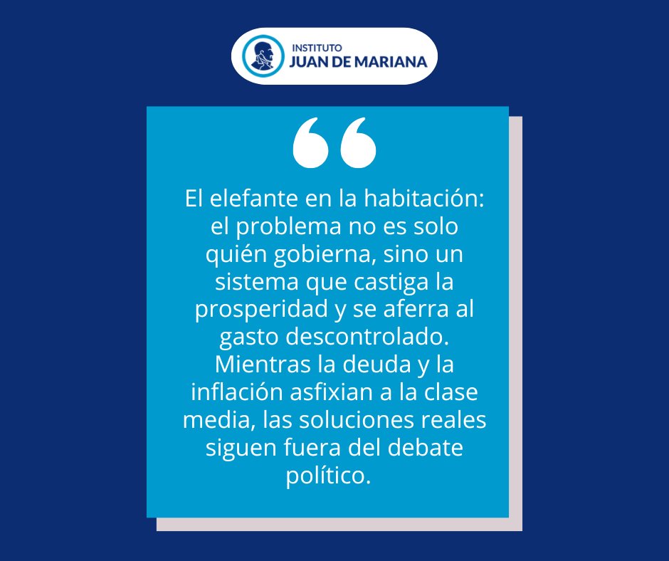 juandemariana's tweet photo. 📉 Más impuestos, más deuda, menos poder adquisitivo. Mientras el Estado engorda, la clase media se reduce y la prosperidad se penaliza🔥  

💡 La clave no está en quién gobierna, sino en un cambio real de rumbo: menos gasto público, menos carga fiscal y más incentivos https://t.co/qoTTzFDZhp