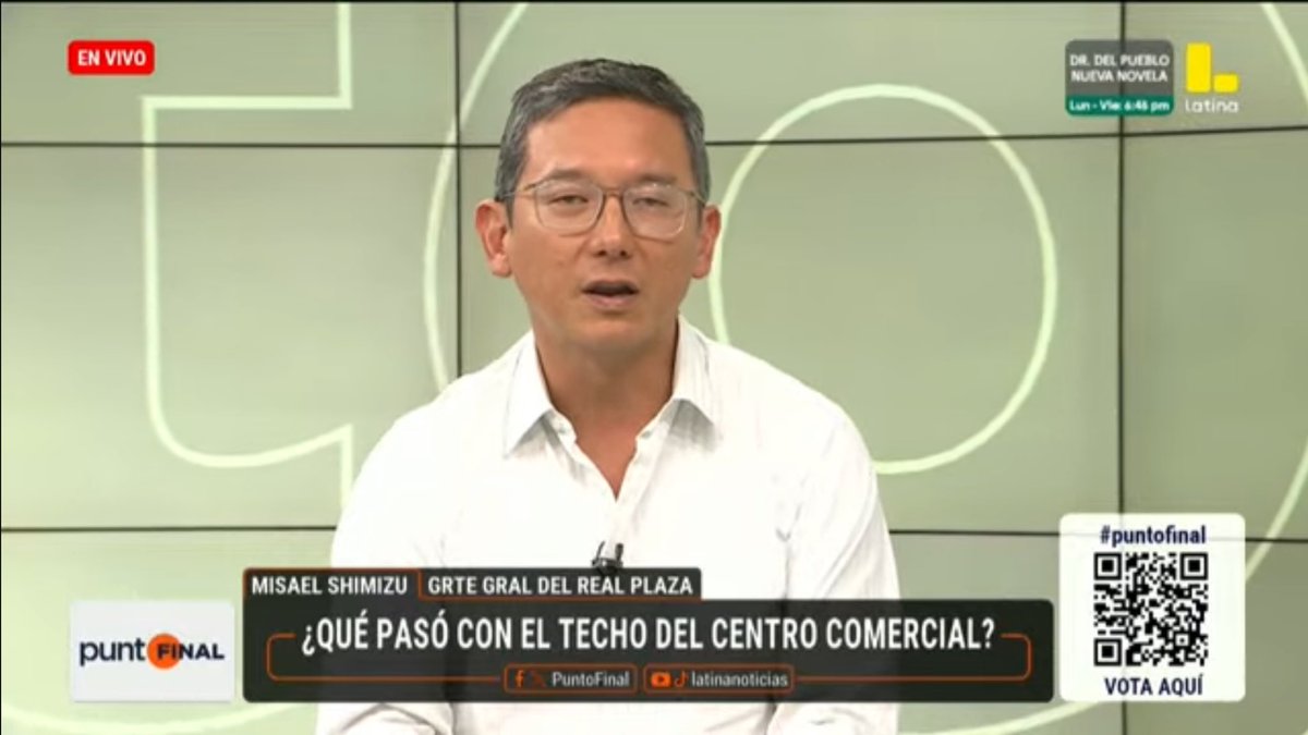 MauricioPahuara's tweet photo. Sinceramente, viendo la entrevista a Misael Shimizu, gerente general de Real Plaza, sus respuestas se desmoronan con cada pregunta. Se nota un guion aprendido, quizá por media training, pero carece de claridad y contundencia. Lamentablemente, no está a la altura de la crisis. https://t.co/nkwmt7zAUH