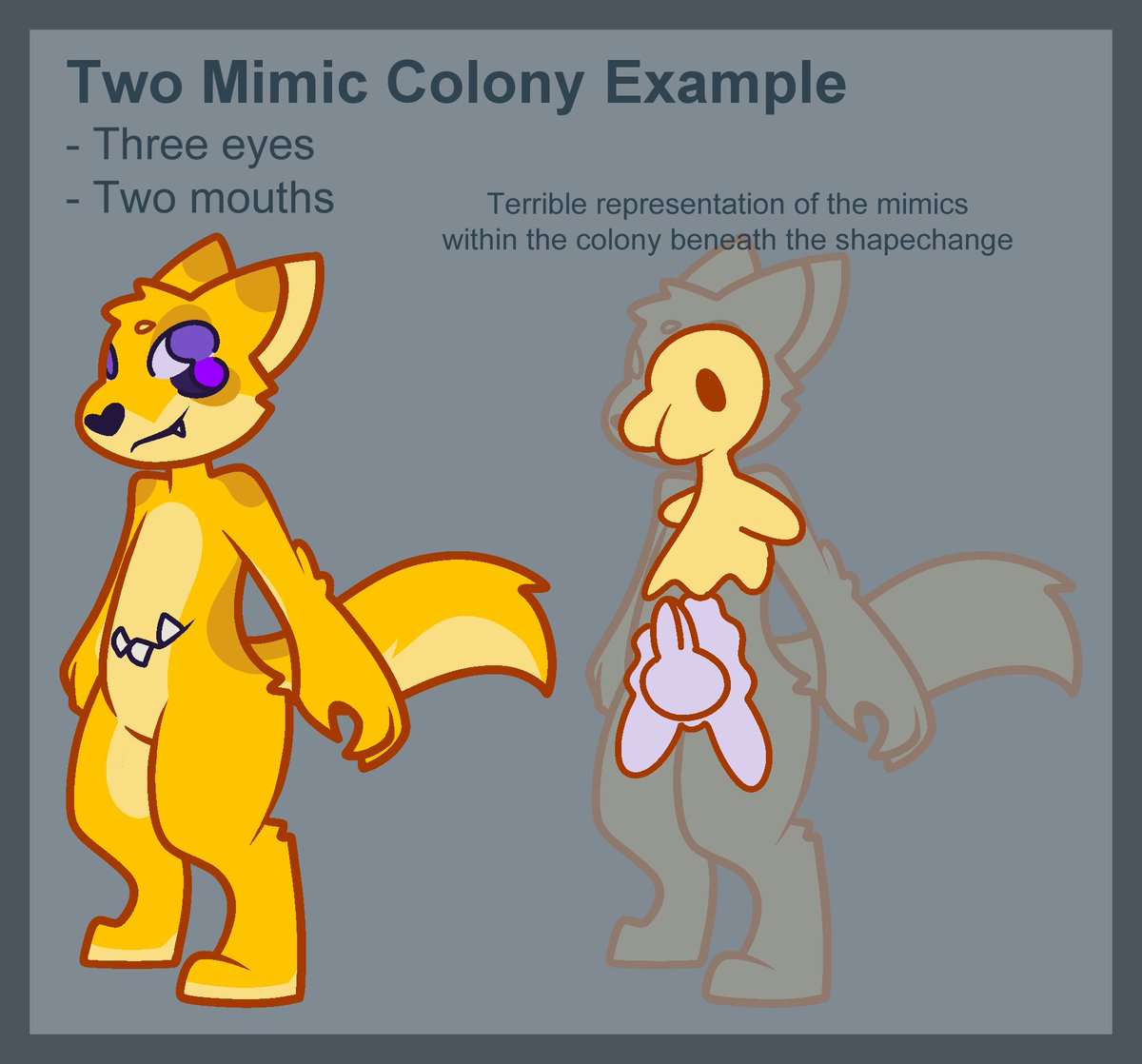 Meet Mock Mammals and their building blocks, Mimics!
#furries #furryart