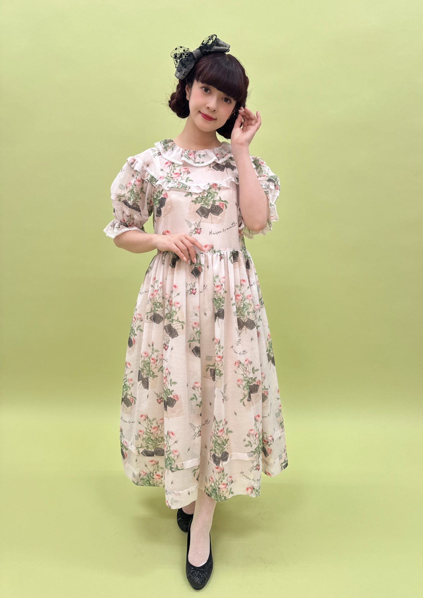 新品　青木美沙子×メゾンドミネット　ローズレター　キャミワンピース　アイボリー 青木美沙子💕Aoki Misako on X: 