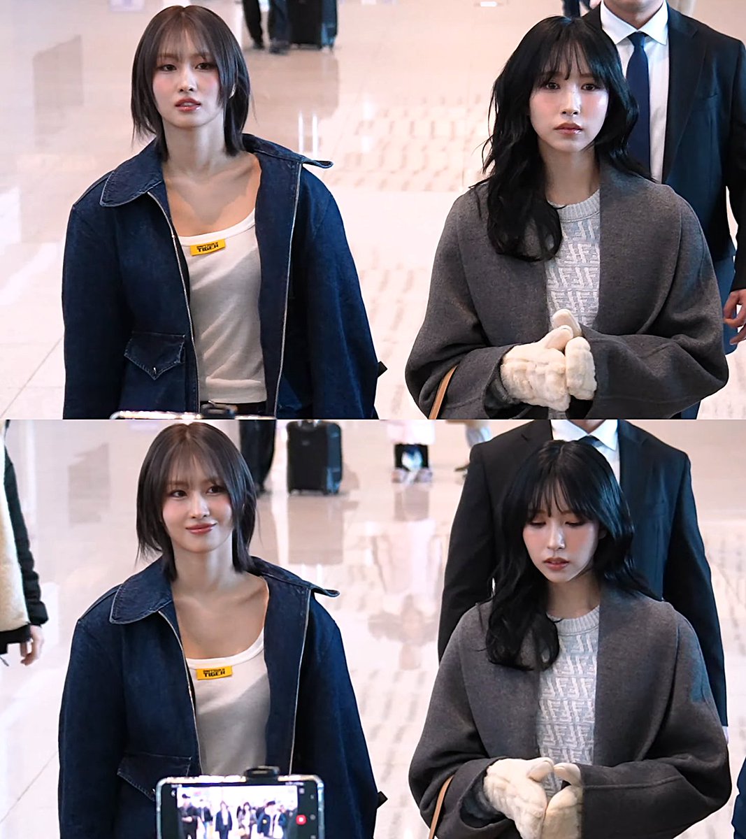 ollyssi's tweet image. from being blonde together to being back to dark hair together 😆