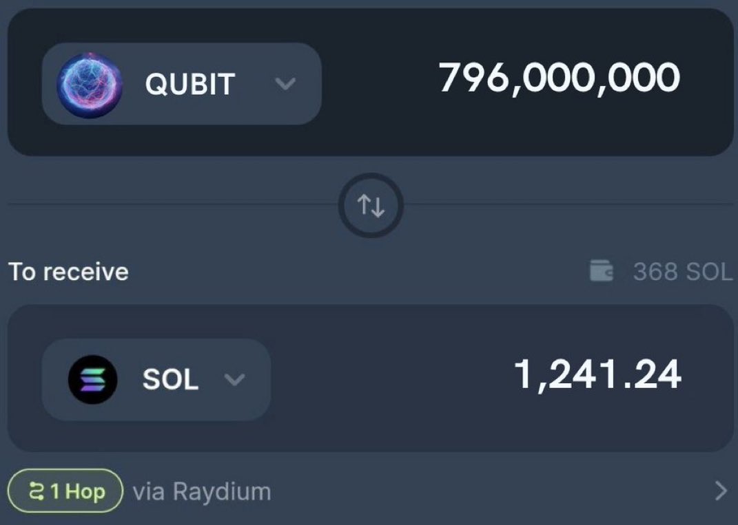 Don't ask why, 

Drop your Solana $SOL address &amp; RT ♻️ 

Like &amp; RT pinned post 📌 

Every wallet gets 150K $QUBIT 🪂 

First 888 wallets ⬇️