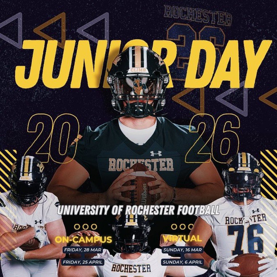 AndrewBudrow's tweet photo. Thank you @IamcoacHHeav and @UofRFootball for the Junior day invite! Excited to learn more about Rochester football.

@StJohnsPrepFB https://t.co/XrHt8zgGsk