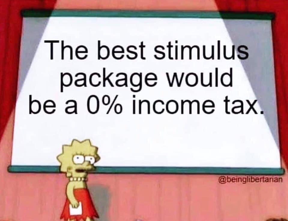Free market = 0 taxes