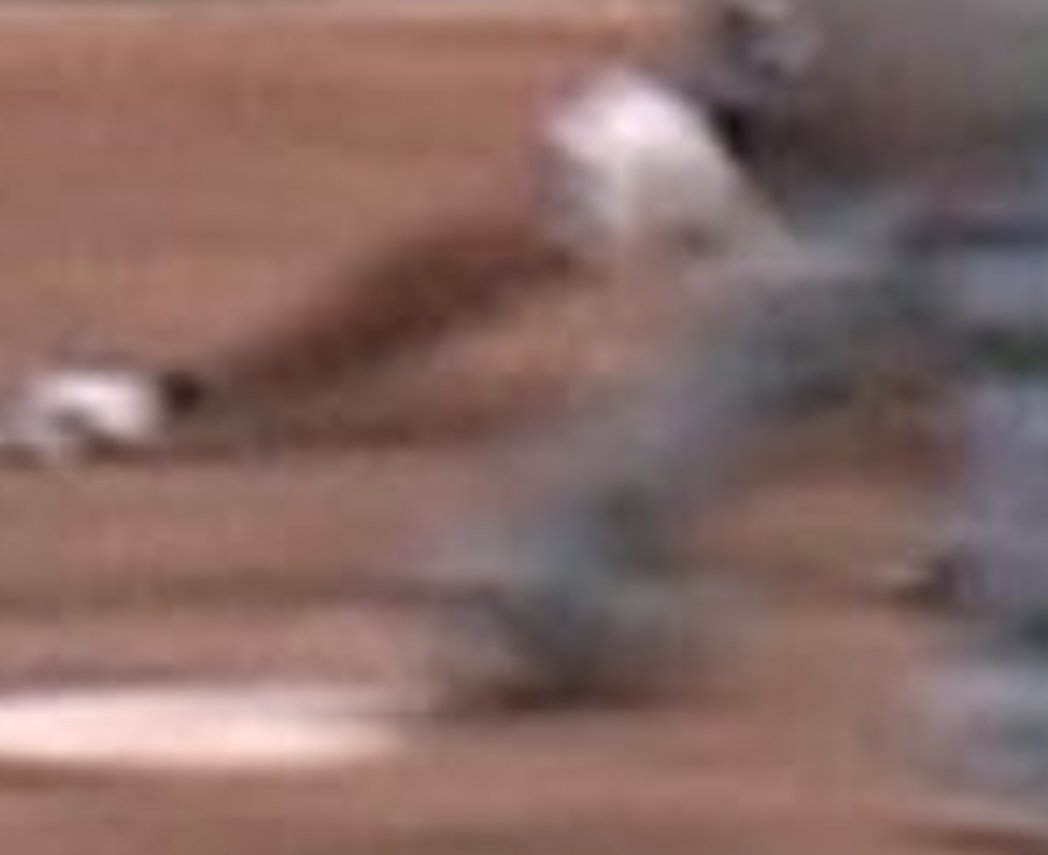 rustin_eric's tweet photo. @ByrumBrown @jtaylorhinson @GSAthletics_BSB look at his heel...not even touching the plate https://t.co/DpcCv1TinK