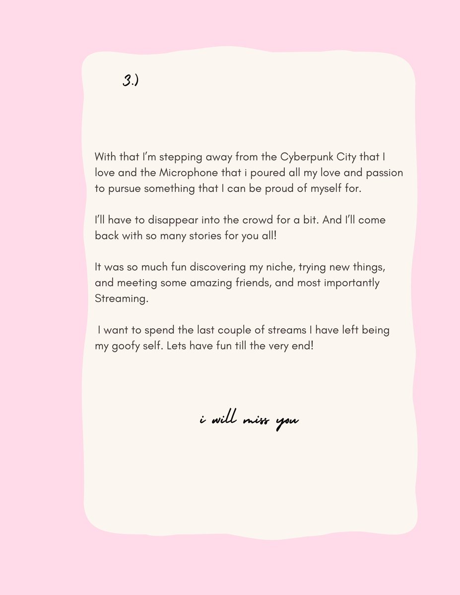 I'll Miss you all...